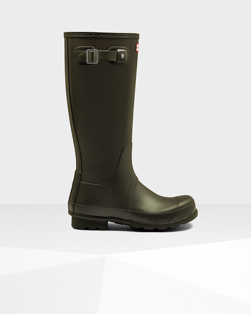 Hunter Hombre Original - Botas de Lluvia Verde Oscuro Oliva - 327-RXBTMN